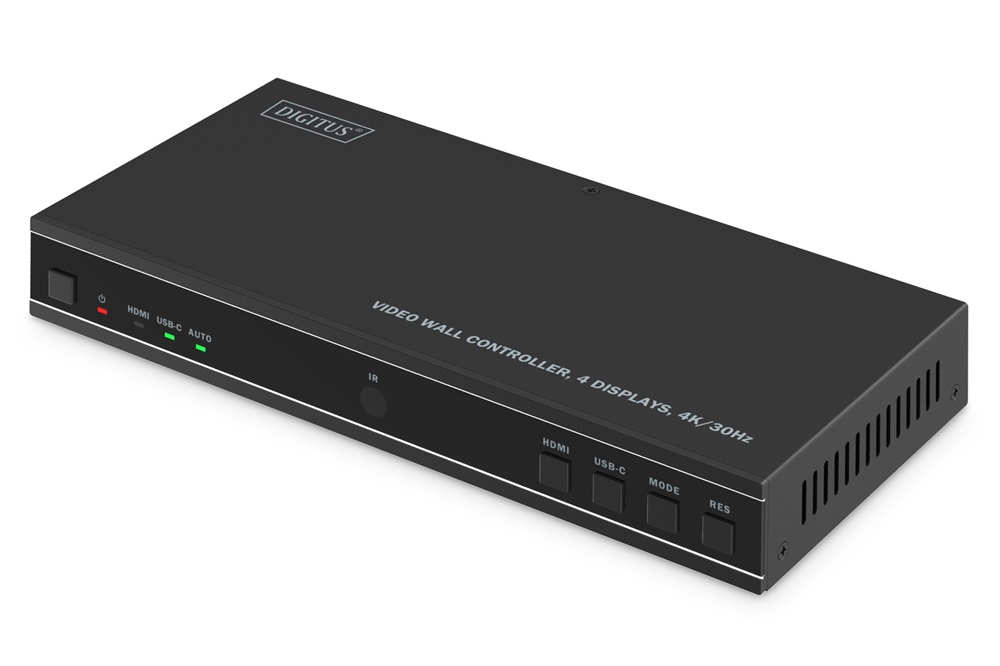 DIGITUS DS-55358 HDMI 4K UHD 30Hz 4 kilejzős videofal vezérlő