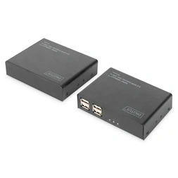 DIGITUS DS-55505 HDMI UHD 4K 60Hz Cat.6A/Cat.7/Cat.8 100m KVM extender szett