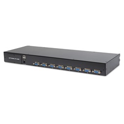 DIGITUS DS-72210-2UK 1U 17" 8xVGA LCD KVM konzol Angol billentyűzettel