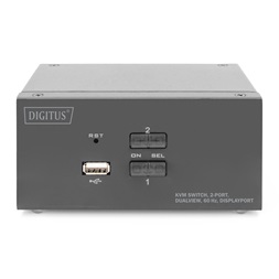 DIGITUS DS-12862 UHD 4K 60Hz 2 port Dual Display Displayport KVM Switch