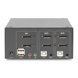 DIGITUS DS-12862 UHD 4K 60Hz 2 port Dual Display Displayport KVM Switch