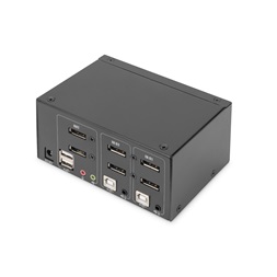 DIGITUS DS-12862 UHD 4K 60Hz 2 port Dual Display Displayport KVM Switch