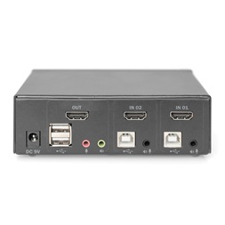 DIGITUS DS-12870 UHD 4K 30Hz 2 port Single Display HDMI KVM Switch