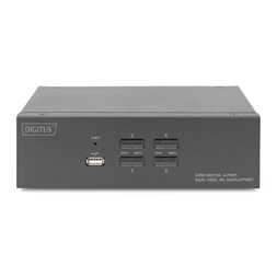 DIGITUS DS-12882 UHD 4K 60Hz 4 port Dual Display Displayport KVM Switch