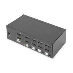 DIGITUS DS-12882 UHD 4K 60Hz 4 port Dual Display Displayport KVM Switch