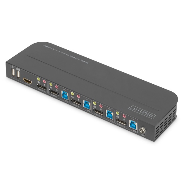 DIGITUS DS-12890 Full HD 4K 60Hz 4 port HDMI/Displayport KVM Switch