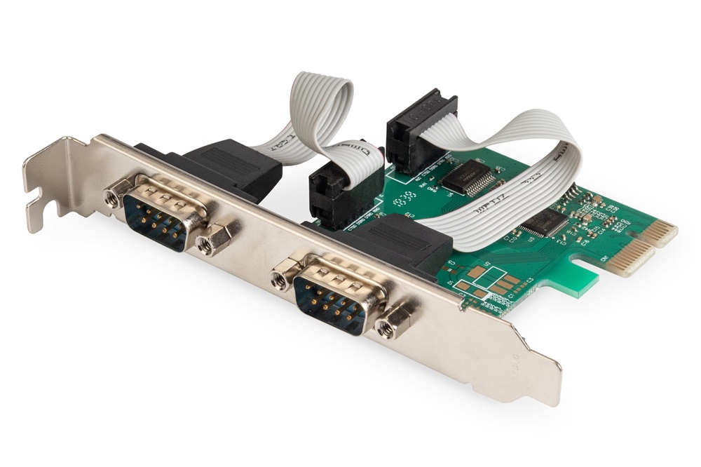 DIGITUS DS-30000-1 2 port DSUB 9 PCIe hálózati kártya