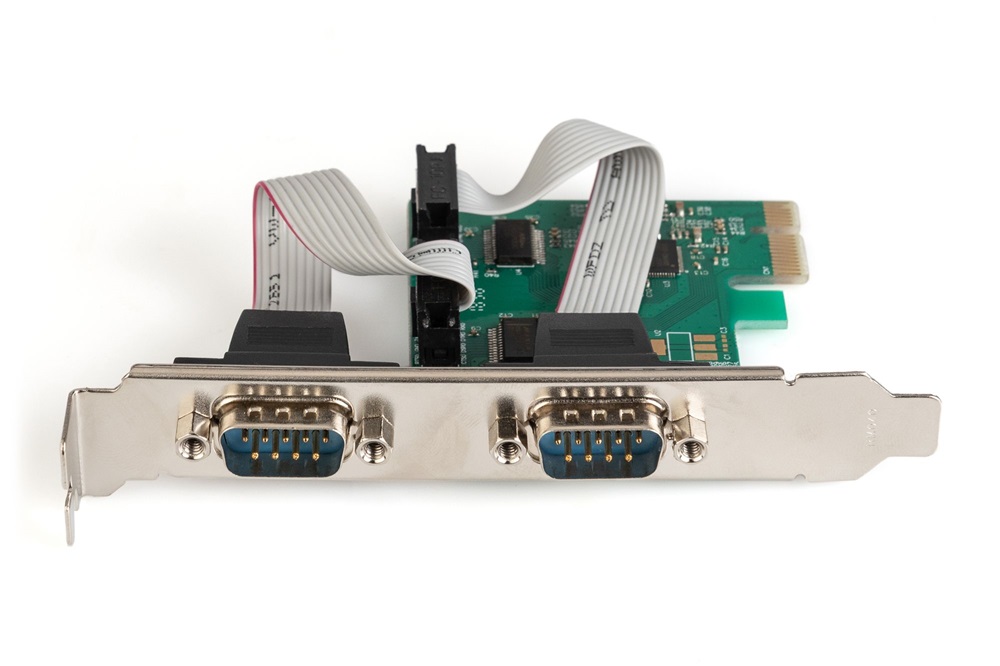 DIGITUS DS-30000-1 2 port DSUB 9 PCIe hálózati kártya