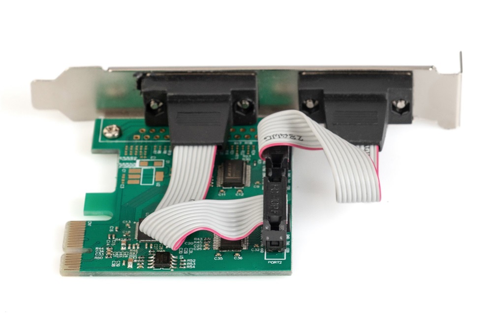 DIGITUS DS-30000-1 2 port DSUB 9 PCIe hálózati kártya