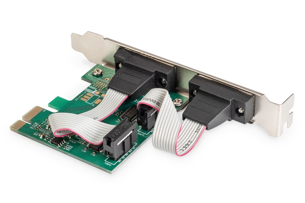 DIGITUS DS-30000-1 2 port DSUB 9 PCIe hálózati kártya