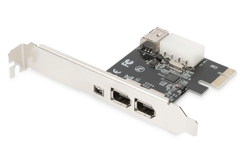 DIGITUS DS-30201-5 3+1 port Firewire PCIe hálózati kártya