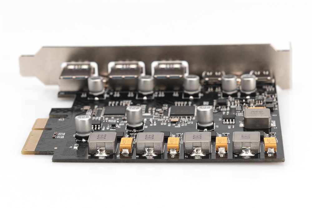 DIGITUS DS-30222 5 port USB 3.1 Gen2 Type-A/Type-C PCIe hálózati kártya