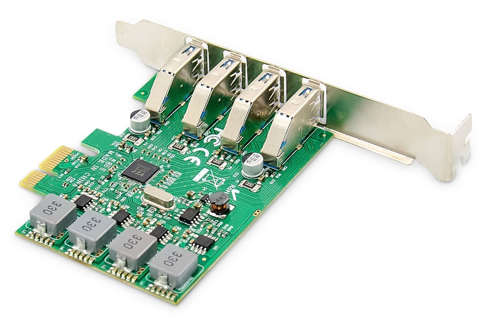 DIGITUS DS-30226 4 port USB 3.0 PCI Express bővítőkártya
