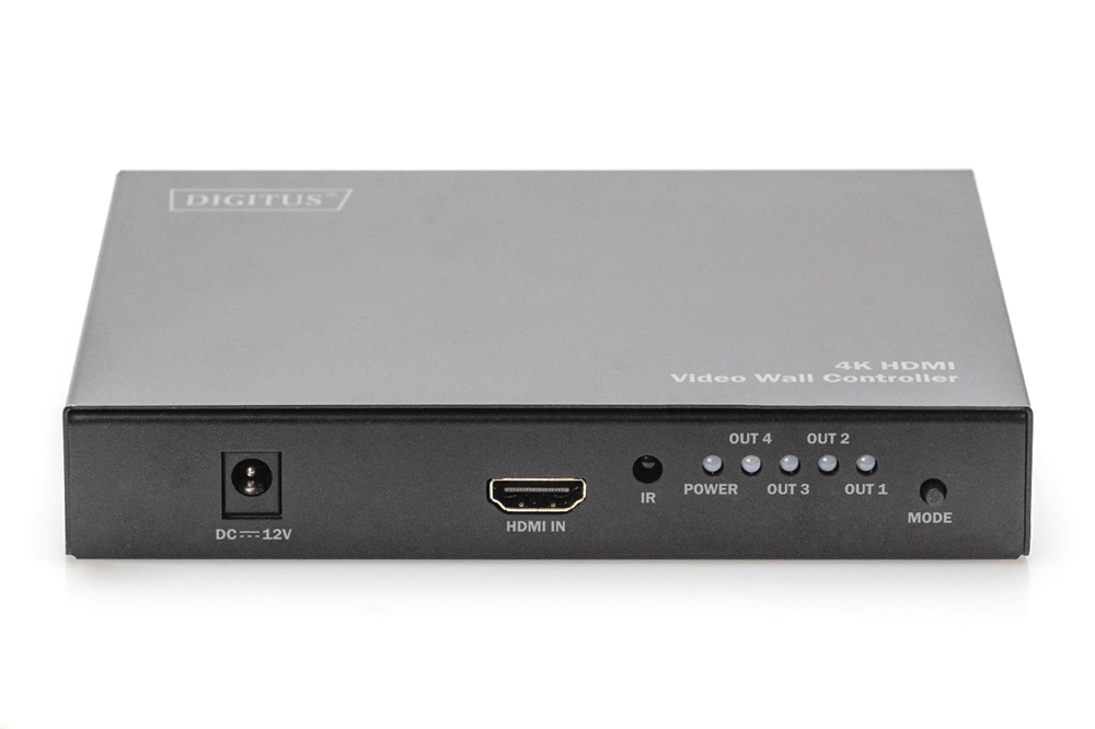 DIGITUS DS-43309 HDMI 2x2 videofal vezérlő fekete 4K/60Hz (4:4:4)