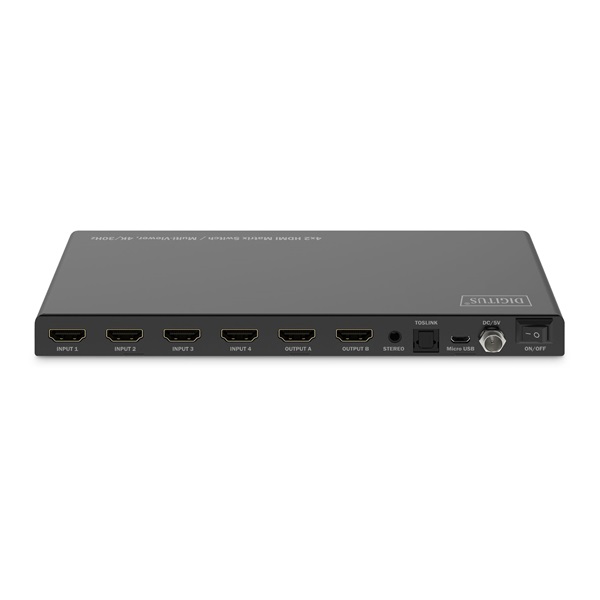 DIGITUS DS-55345 HDMI 4K 30Hz 4x2 Matrix Switch /Multi Viewer