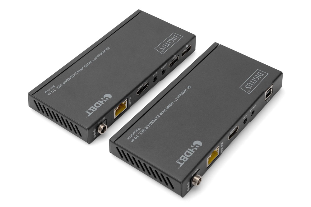 DIGITUS DS-55512 HDBaseT HDMI 4K 60Hz Cat.6A/Cat.7/Cat.8 150m extender szett