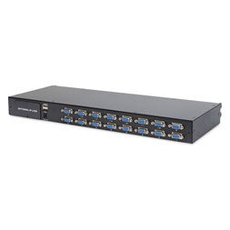 DIGITUS DS-72210-3UK 1U 17" 16xVGA LCD KVM konzol Angol billentyűzettel