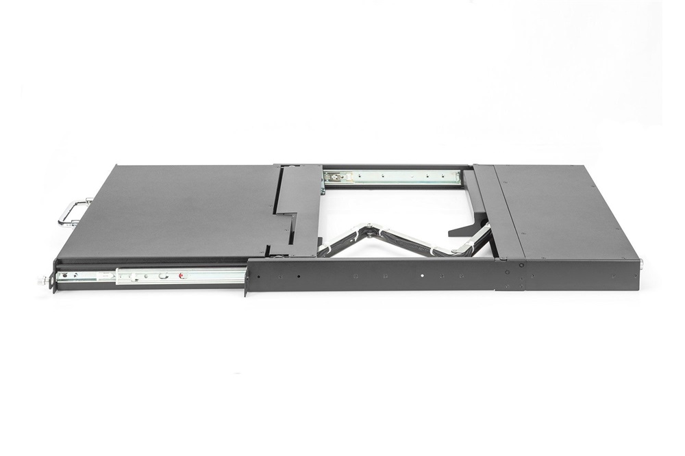 DIGITUS DS-72220-4UK 1U 17" 8xCat.5 HD LCD moduláris KVM konzol Angol billentyűzettel touchpaddal