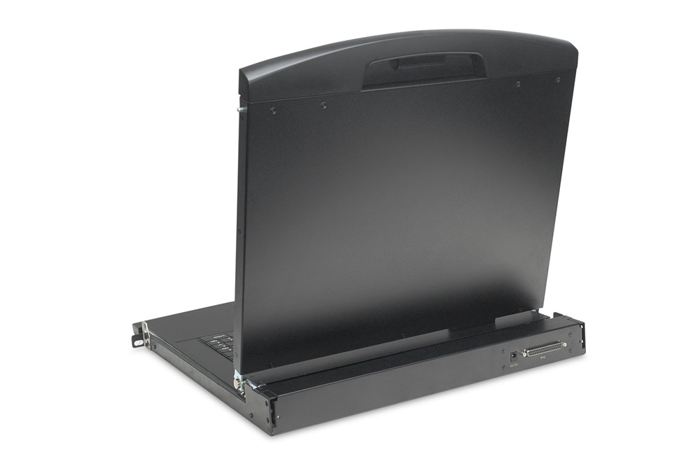 DIGITUS DS-72221-3UK 1U 19" 16xVGA HD LCD moduláris KVM konzol Angol billentyűzettel touchpaddal
