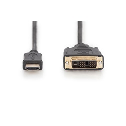 DIGITUS Full HD 60Hz DVI-D - HDMI type A kábel 2m