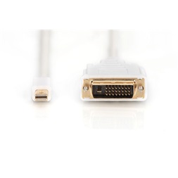 DIGITUS Full HD 60Hz Dual Link 1.1a mini DisplayPort - DVI-D kábel 2m