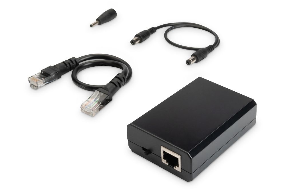 DIGITUS Gigabit Ethernet PoE+ 24W tápleválasztó