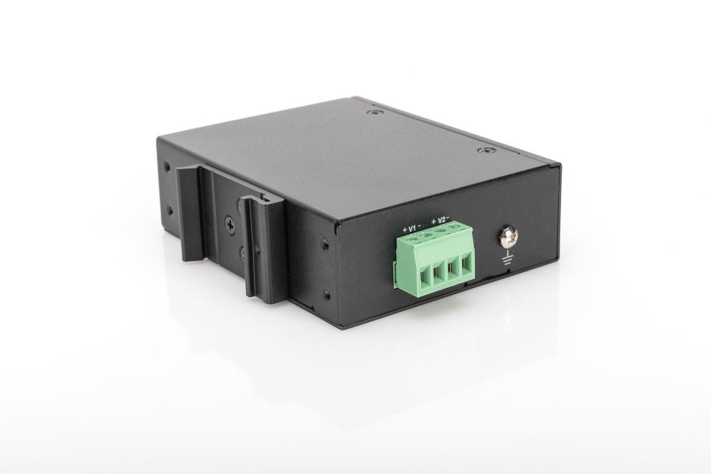 DIGITUS Gigabit PoE++ (max 95W) DIN sínre szerelhető ipari tápleválasztó