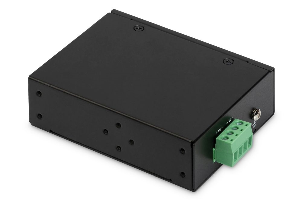 DIGITUS Gigabit PoE++ (max 95W) DIN sínre szerelhető ipari tápleválasztó