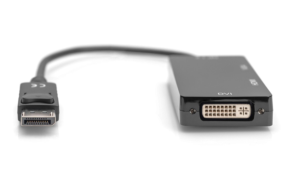 DIGITUS High Speed 1080P Full HD 4K DisplayPort 3in1 Multi Media Adapter
