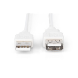 DIGITUS High Speed 2.0 USB hosszabbító kábel bézs 1,8m