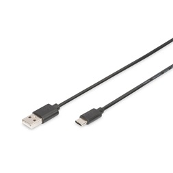 DIGITUS High Speed 2.0 USB type A - USB type-C kábel 1m