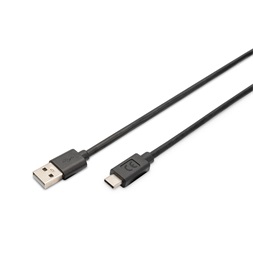 DIGITUS High Speed 2.0 USB type A - USB type-C kábel 3m