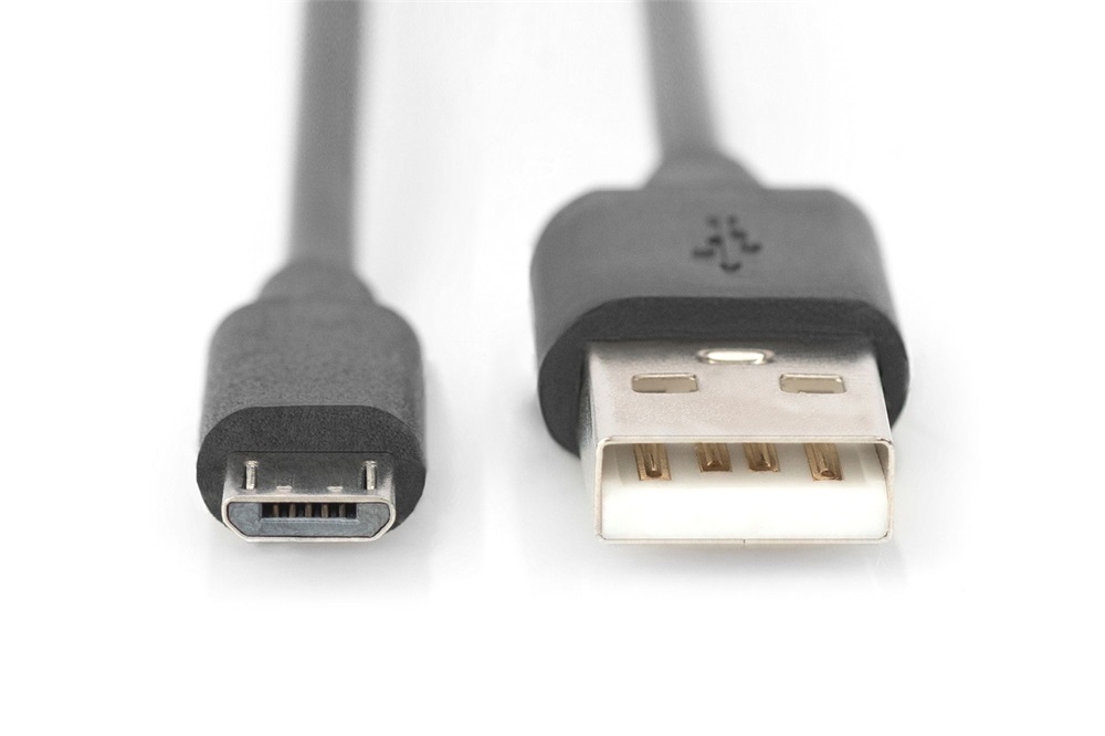 DIGITUS High Speed 2.0 micro USB B - USB type A kábel 1,8m