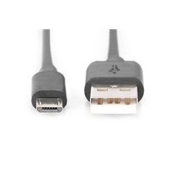 DIGITUS High Speed 2.0 micro USB  - USB type A kábel 1,8m