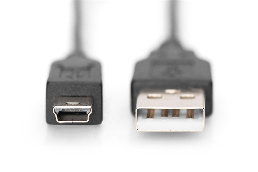 DIGITUS High Speed 2.0 mini USB B - USB type A kábel 1,8m