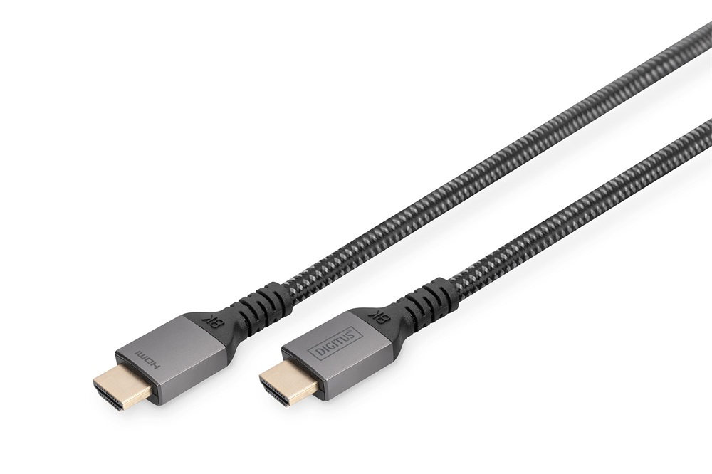 DIGITUS High Speed Premium UHD 8K 60Hz 2.1 aranyozott HDMI kábel 1m