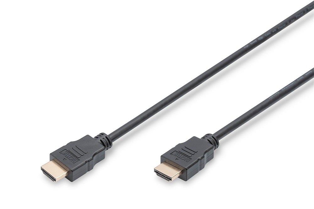 DIGITUS High Speed UHD 4K 3D 30Hz 1.4 aranyozott Ethernet HDMI kábel 2m