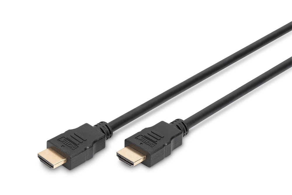 DIGITUS High Speed UHD 4K 3D 30Hz 2.0 aranyozott Ethernet HDMI kábel 2m