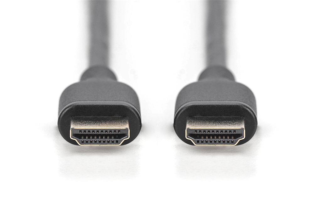 DIGITUS High Speed UHD 8K 3D 60Hz  2.1 aranyozott Ethernet HDMI kábel 1m