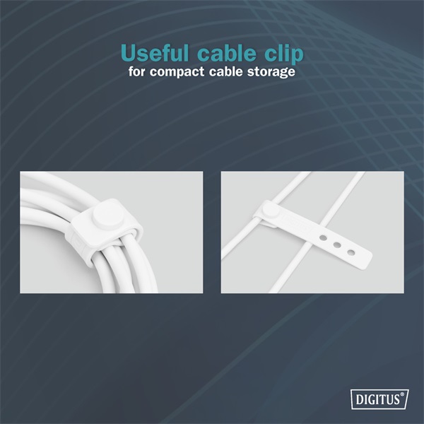 DIGITUS High Speed USB-A 2.0 Lightning fehér szilikon töltőkábel 1m