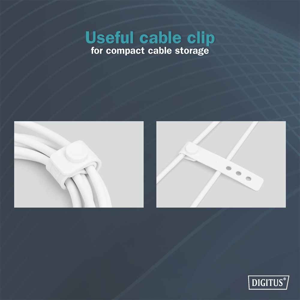 DIGITUS High Speed USB-A 2.0 Lightning fehér szilikon töltőkábel 1m