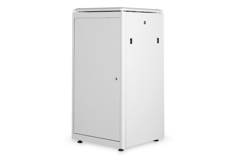 DIGITUS Rack Unique 19" 22U 1164x600x600mm üvegajtós szürke álló rack szekrény