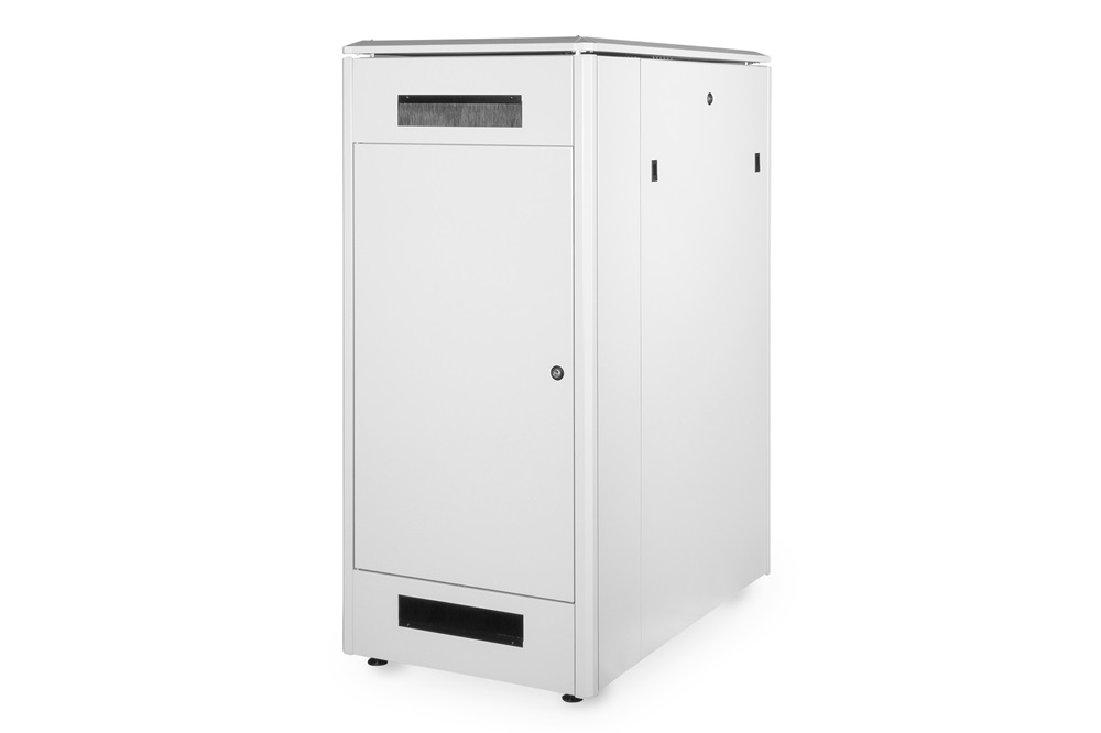 DIGITUS Rack Unique 19" 26U 1342x600x1000mm üvegajtós szürke álló rack szekrény