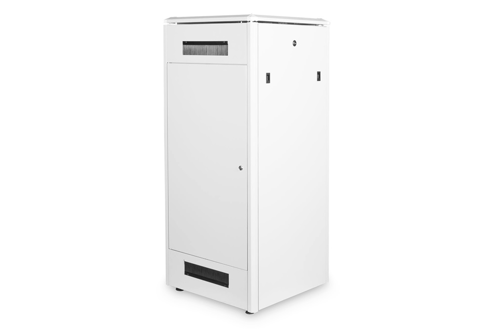 DIGITUS Rack Unique 19" 26U 1342x600x600mm üvegajtós szürke álló rack szekrény