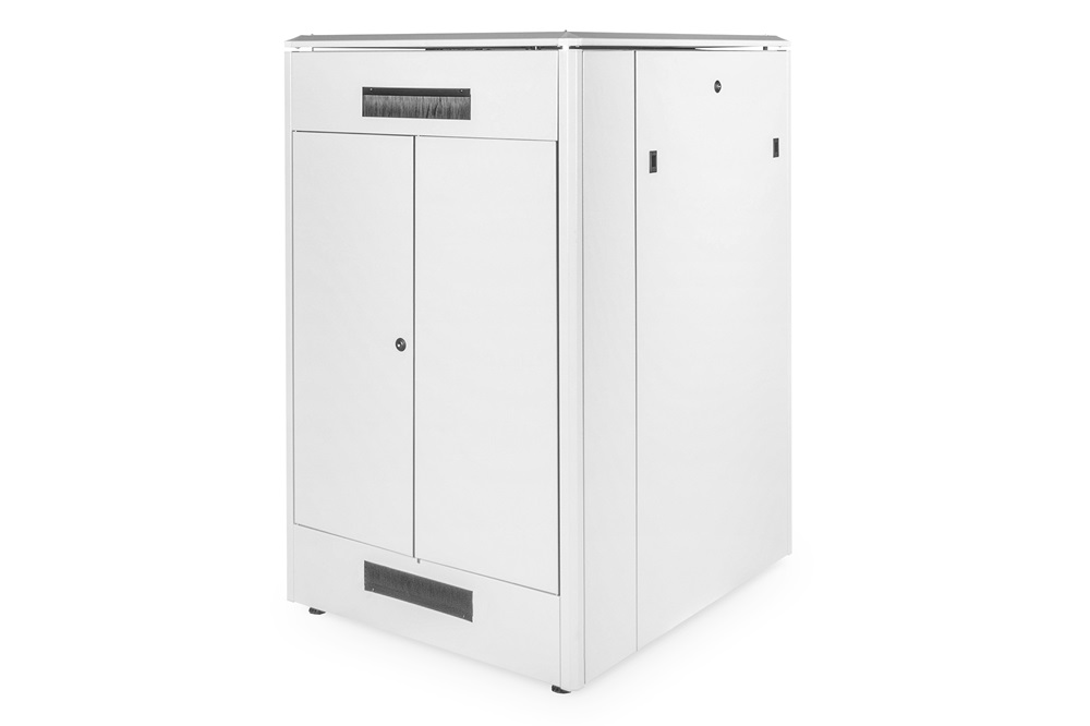 DIGITUS Rack Unique 19" 26U 1342x800x1000mm üvegajtós szürke álló rack szekrény