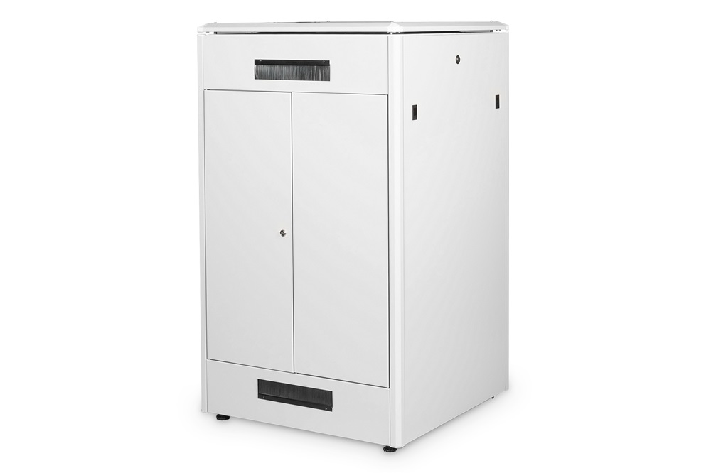 DIGITUS Rack Unique 19" 26U 1342x800x800mm üvegajtós szürke álló rack szekrény
