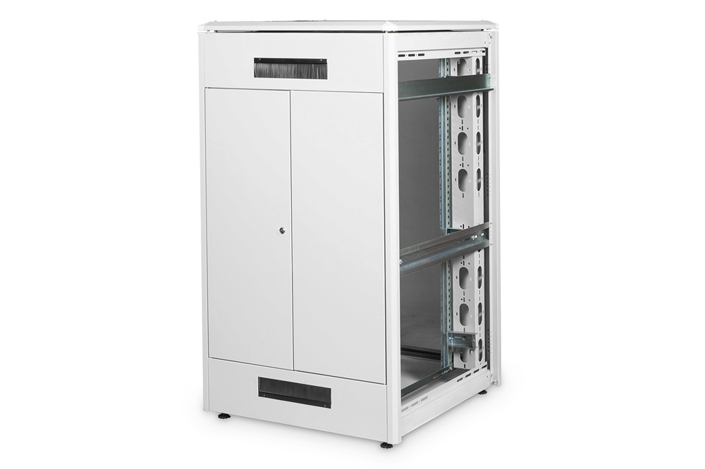 DIGITUS Rack Unique 19" 26U 1342x800x800mm üvegajtós szürke álló rack szekrény