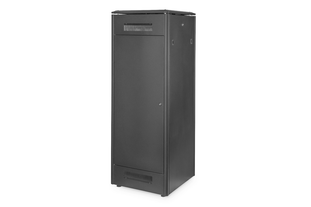 DIGITUS Rack Unique 19" 32U 1609x600x600mm üvegajtós fekete álló rack szekrény
