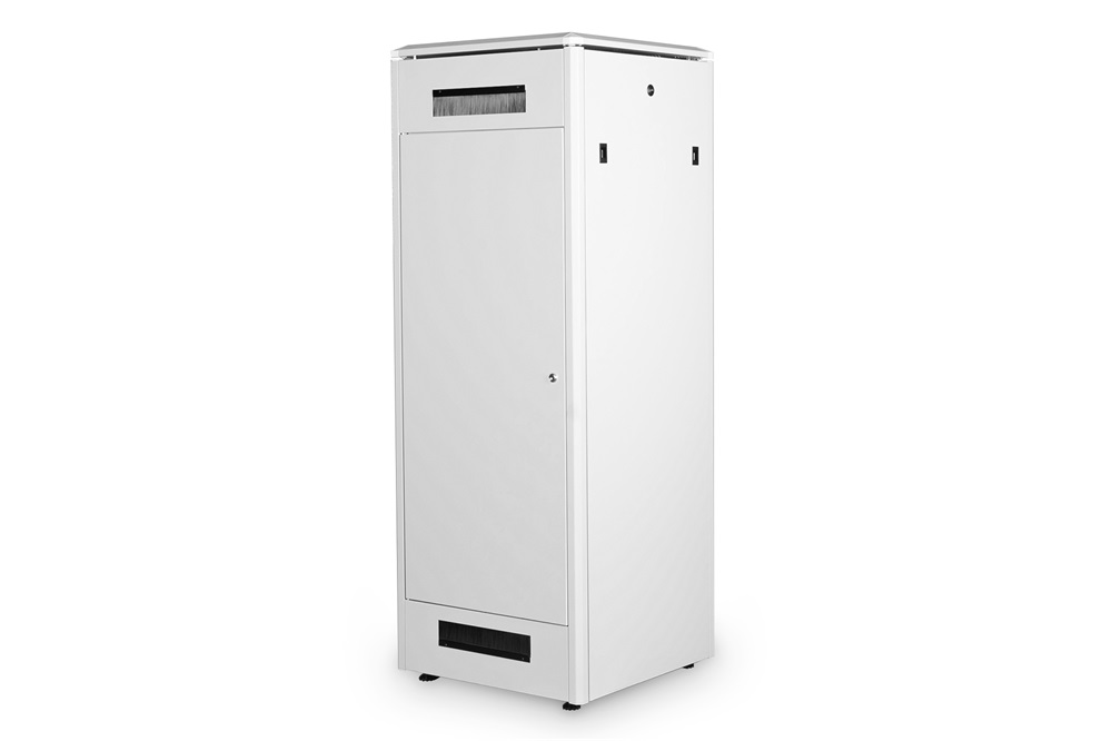DIGITUS Rack Unique 19" 32U 1609x600x600mm üvegajtós szürke álló rack szekrény
