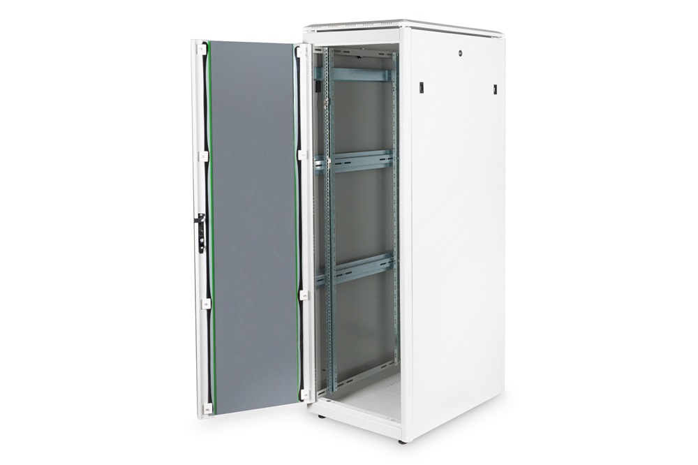 DIGITUS Rack Unique 19" 36U 1787x600x800mm üvegajtós szürke álló rack szekrény